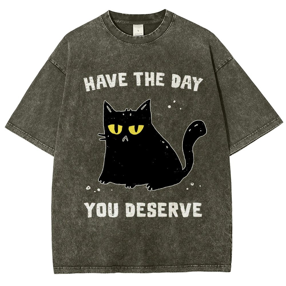 Karma Kitten Vintage Distressed T-shirt