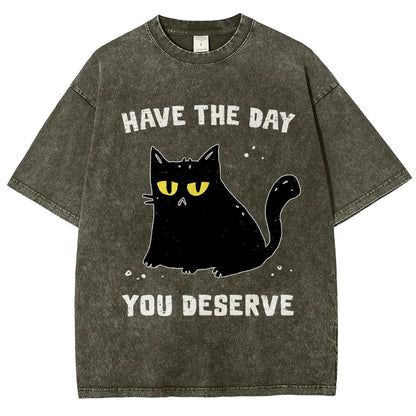 Karma Kitten Vintage Distressed T-shirt