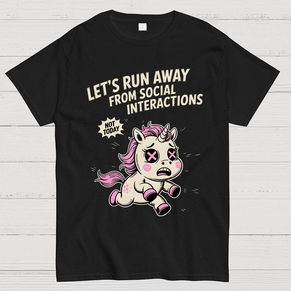 Let's Run Away Geek T-Shirt