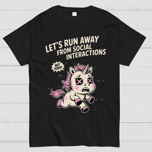 Let's Run Away Geek T-Shirt