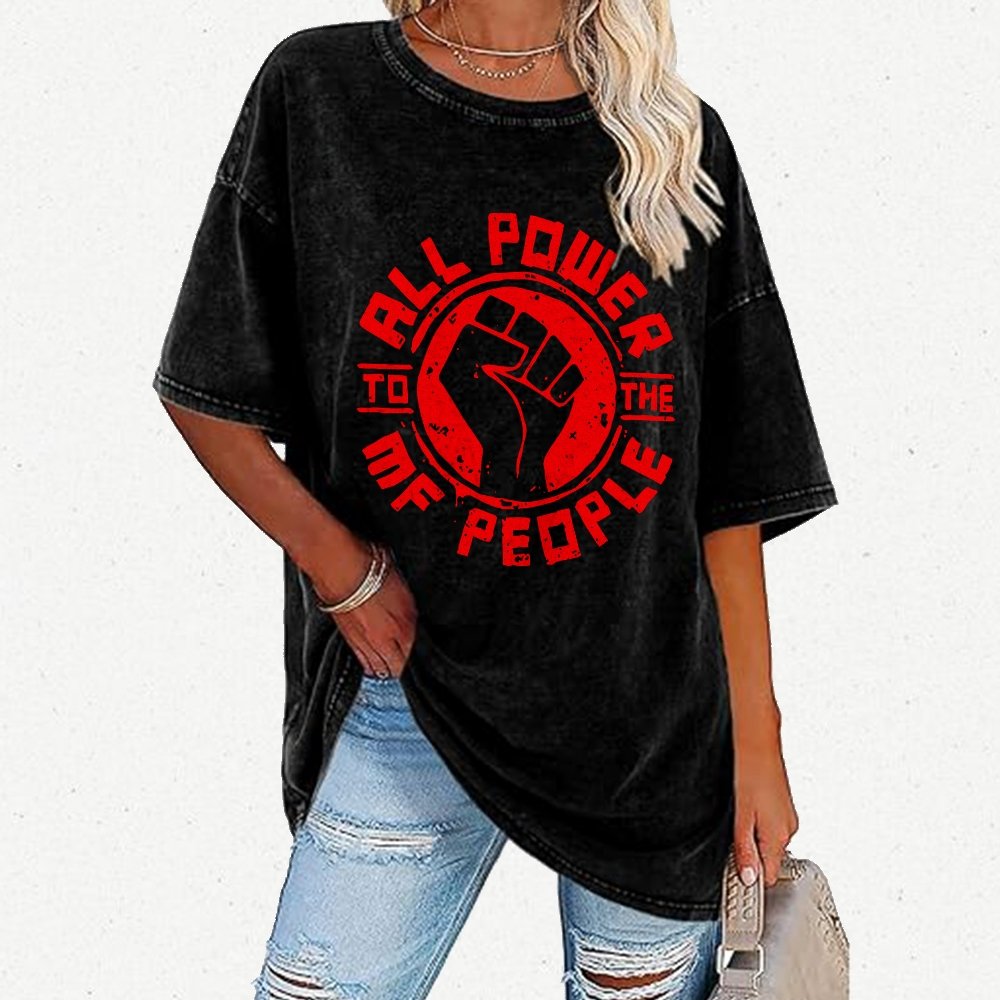 All Power Vintage Distressed T-shirt