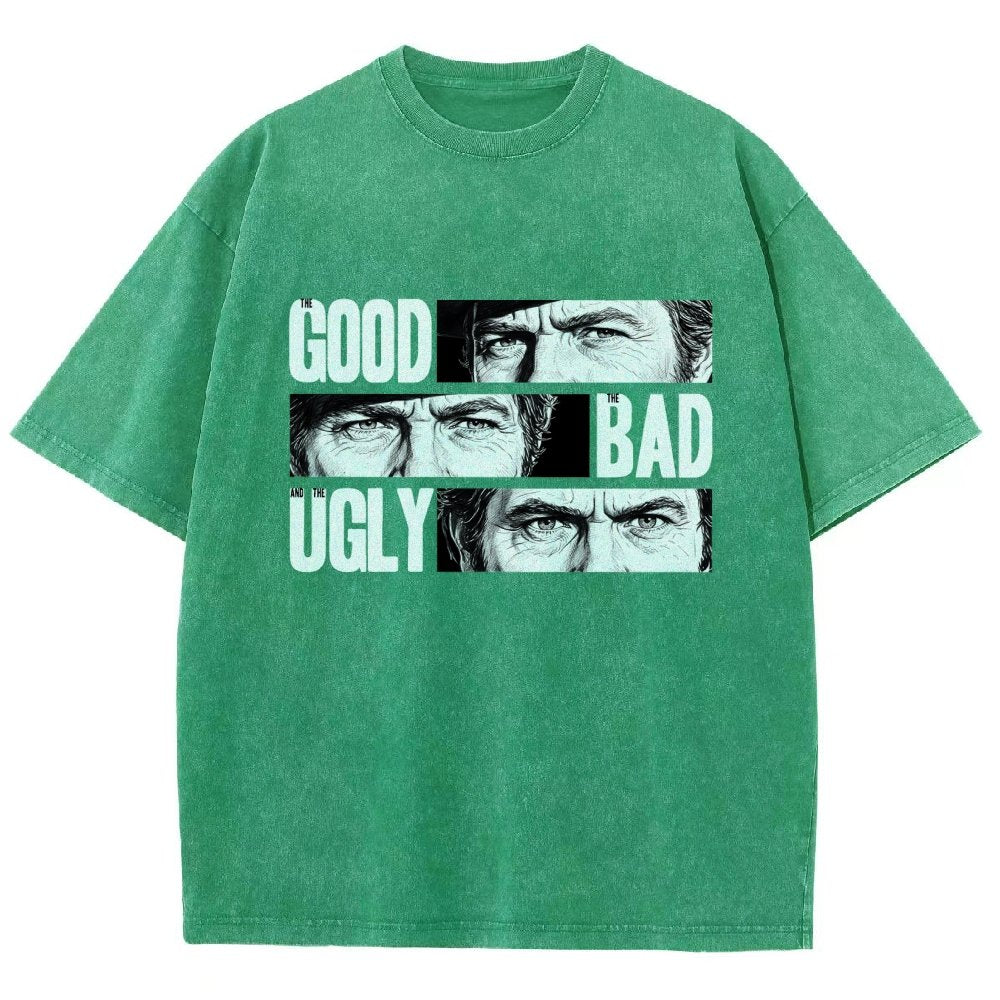The Good The Bad The Ugly   Vintage Distressed T-shirt