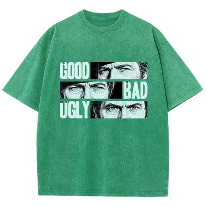 The Good The Bad The Ugly   Vintage Distressed T-shirt