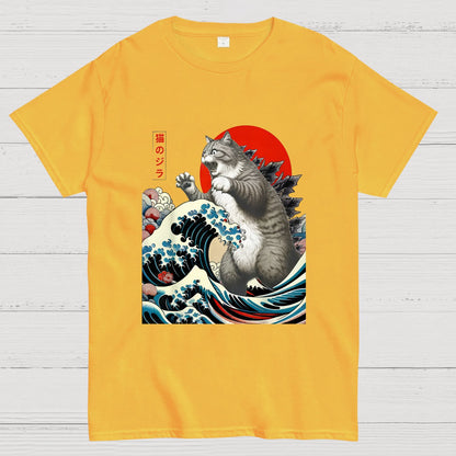 Catzilla Cat Japanese Art T-Shirt