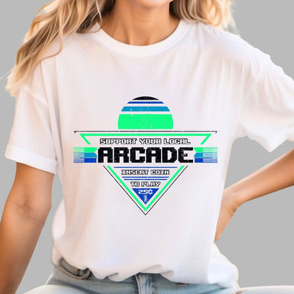 Support Your Local Arcade Geek T-Shirt