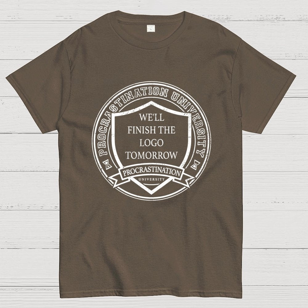 Procrastination University Logo Unisex Geek T-Shirt