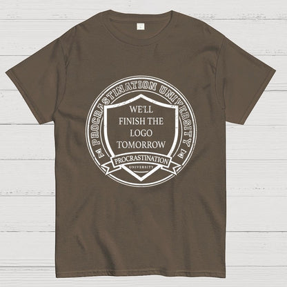Procrastination University Logo Unisex Geek T-Shirt