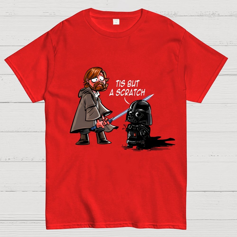 Scratch Skirmishes Tis But A Scratch Geek T-Shirt