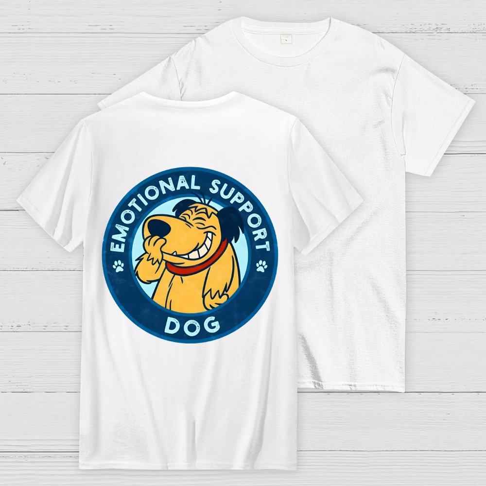 Dog Support Or Not? Back-printed Geek T-shirt