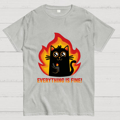 Everything Is Fine Geek T-Shirt