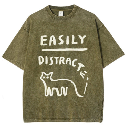 Easily Distrac Vintage Distressed T-shirt