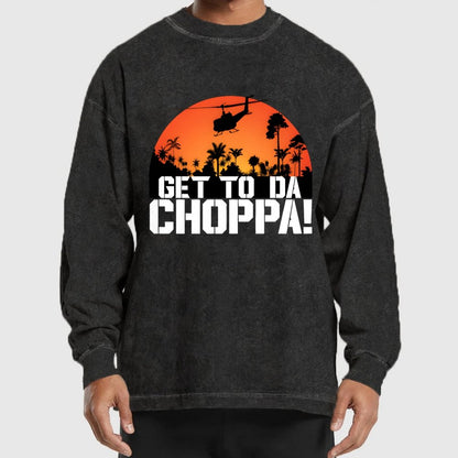 Get To The Chopper Washed Long Sleeve Tee