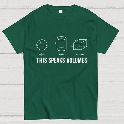 This Speaks Volumes Geometry Geek T-Shirt