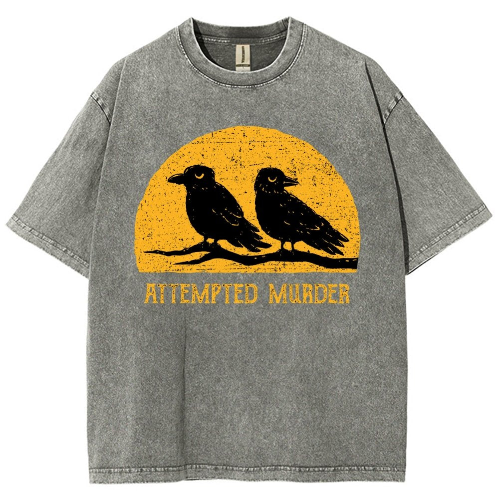 Attempted Murder Vintage Distressed T-shirt