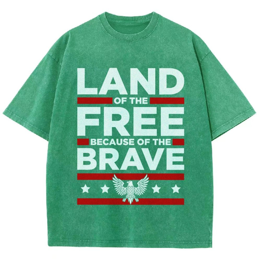 Because of the Brave Vintage Distressed T-shirt