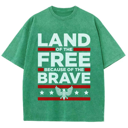 Because of the Brave Vintage Distressed T-shirt