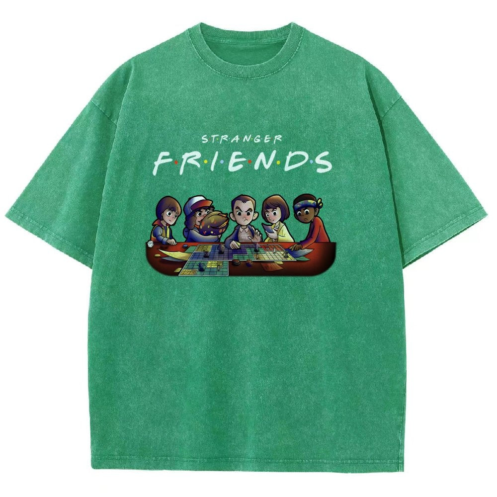 Mysterious Friends Vintage Distressed T-shirt