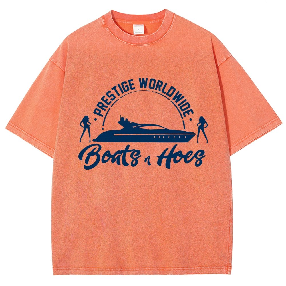 Boats 'n Hoes Vintage Distressed T-shirt