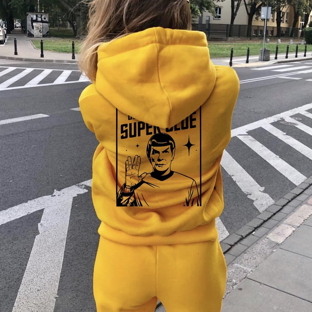 Don't Play With Superglue Printed Back Unisex Cotton Hoodie