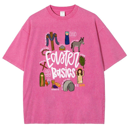 Easter Basics Vintage Distressed T-shirt