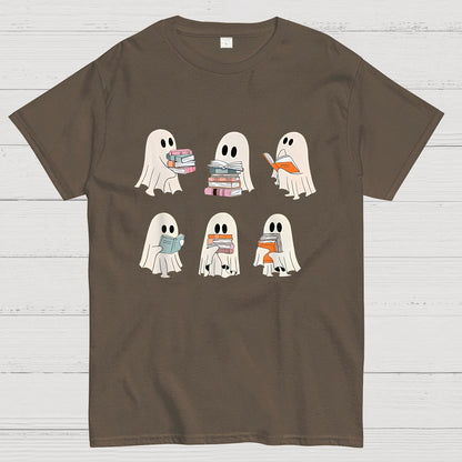 Cute Boo Ghost Read More Books, Funny Halloween T-Shirt