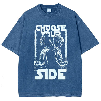 Choose Your Side Vintage Distressed T-shirt