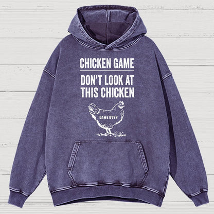 Chicken Game Vintage Distressed Hoodie