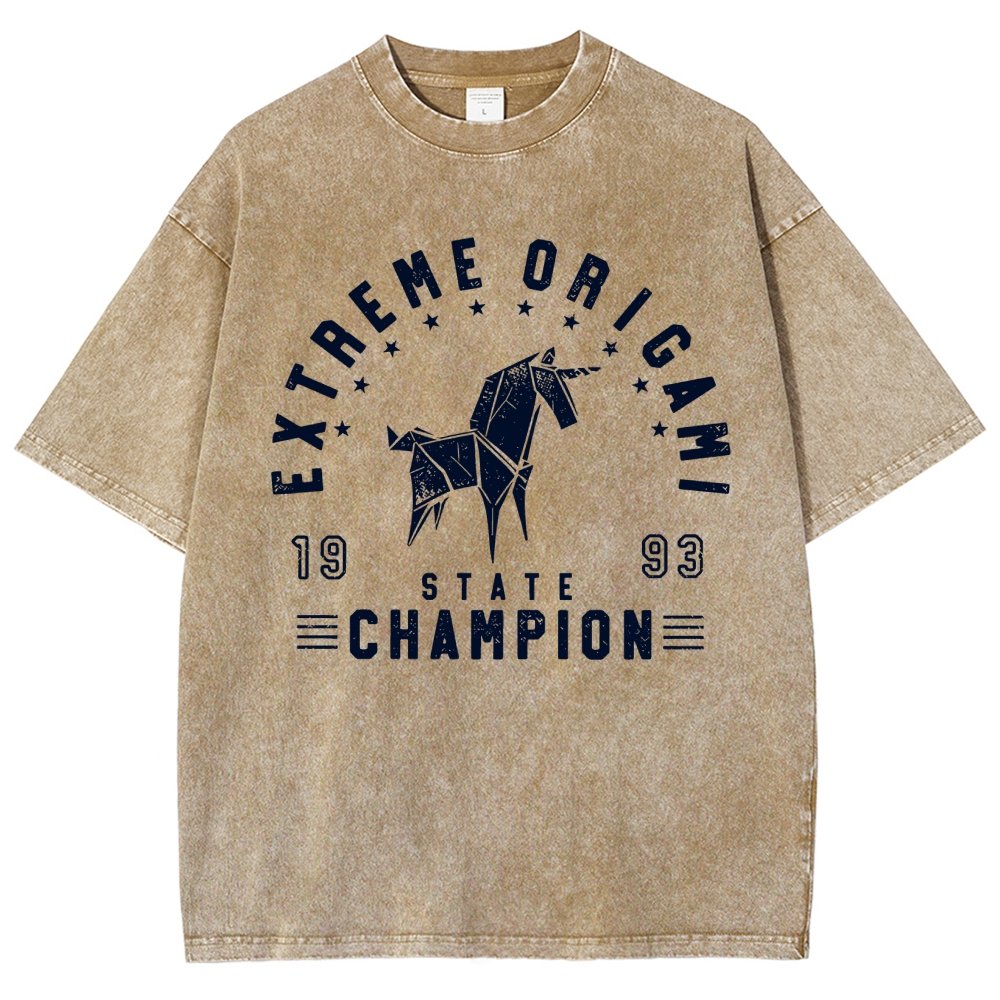 Extreme Origami Champ Vintage Distressed T-shirt