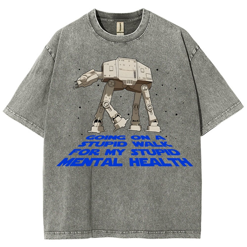 Galactic Wander Vintage Distressed T-shirt