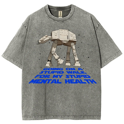 Galactic Wander Vintage Distressed T-shirt