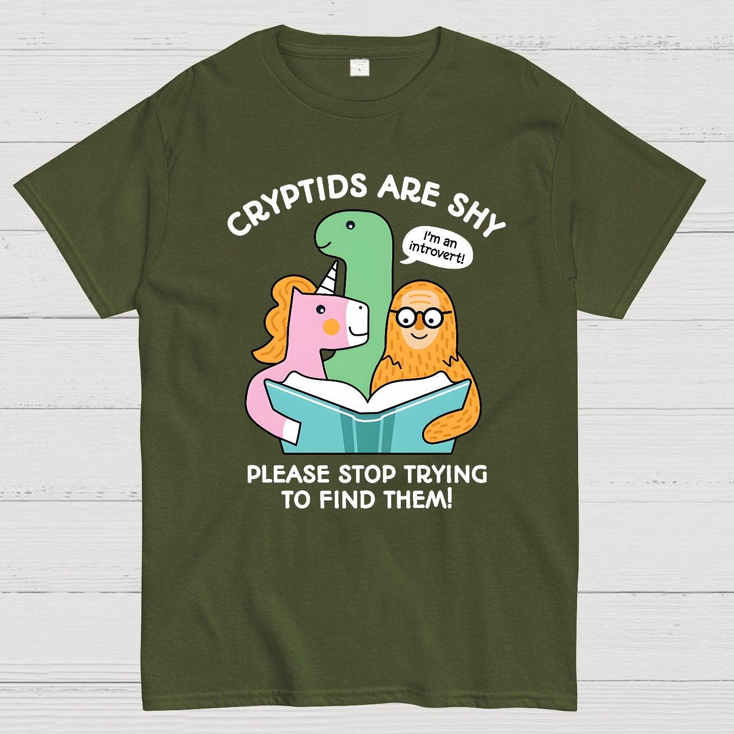 Cryptids are Shy Geek T-Shirt