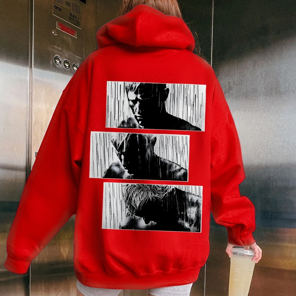 Tears In Rain Printed Back Unisex Cotton Hoodie