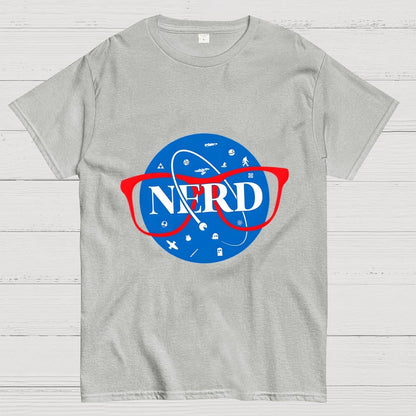 Nerdy Space Patch Geek T-Shirt