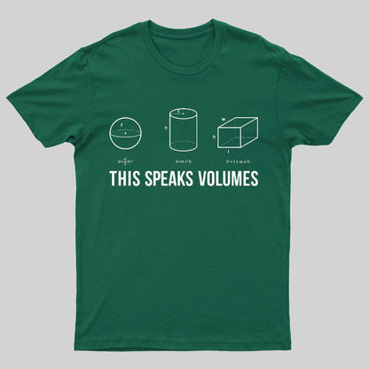 This Speaks Volumes Geeky T-Shirt