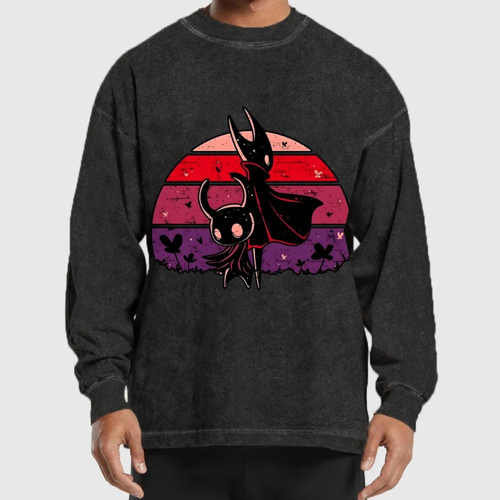 Vintage Hollow Washed Long Sleeve Tee
