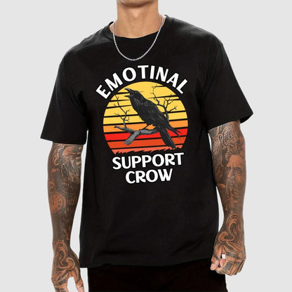 Emotional Support Crow Unisex Geek T-Shirt