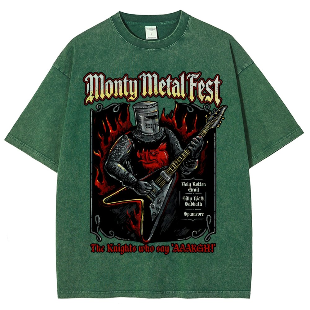 Monty Metal Fest Vintage Distressed T-shirt