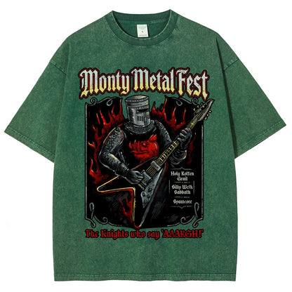 Monty Metal Fest Vintage Distressed T-shirt