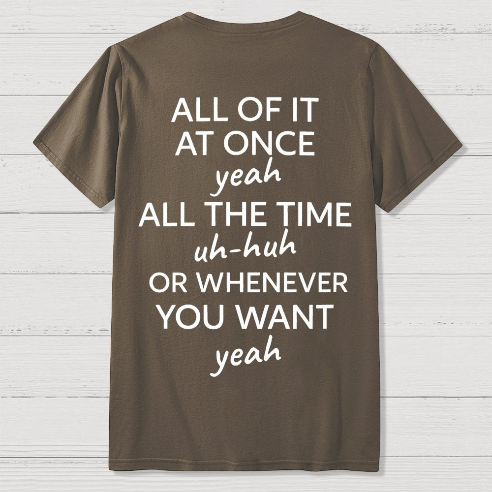 Do It Lady Front And Back Printing Geek T-Shirt