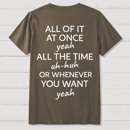 Do It Lady Front And Back Printing Geek T-Shirt