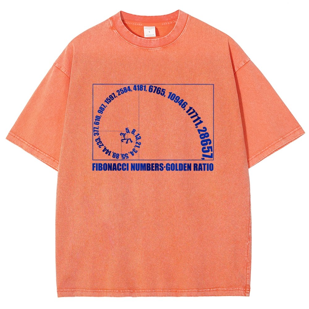Fibonacci Numbers, Golden Ratio Vintage Distressed T-shirt