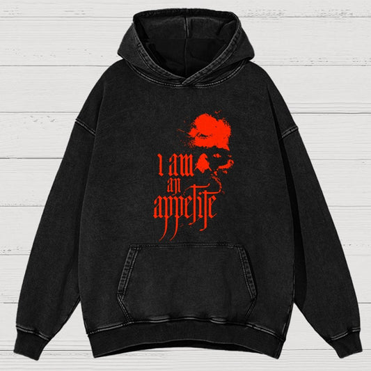 I Am An Appetite Vintage Distressed Hoodie