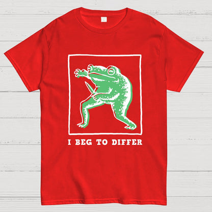 I Beg To Differ Frog Geek T-Shirt