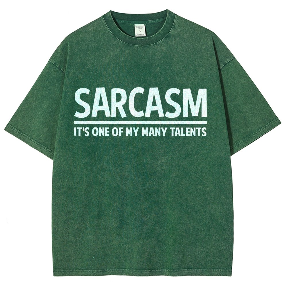 Sarcasm-Just One Of My Many Talents Vintage Distressed T-shirt