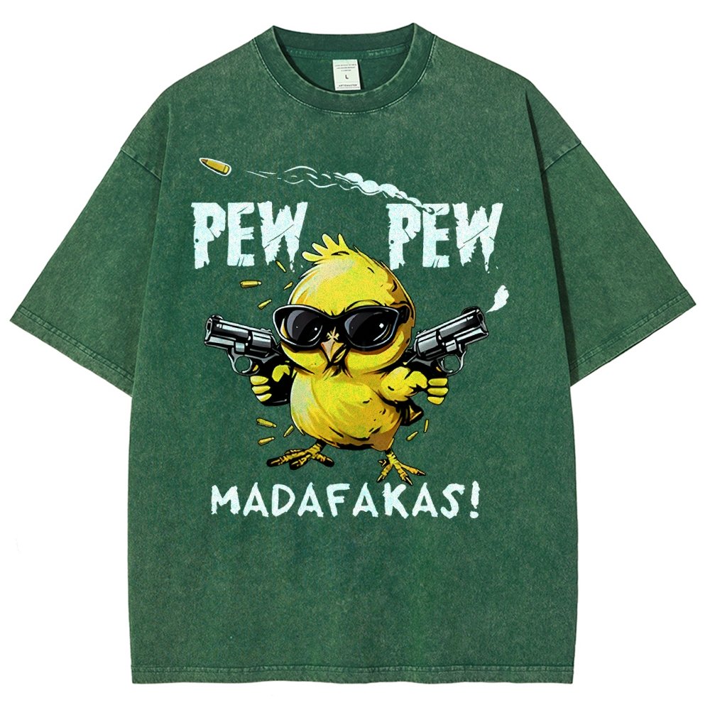 Pew Pew Madafakas! Vintage Distressed T-shirt