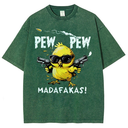 Pew Pew Madafakas! Vintage Distressed T-shirt