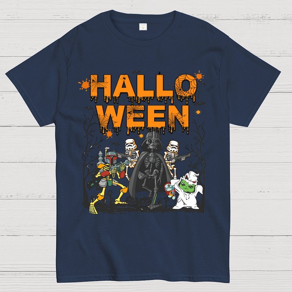 Star Battles Skull Ghost Halloween Unisex Geek T-Shirt