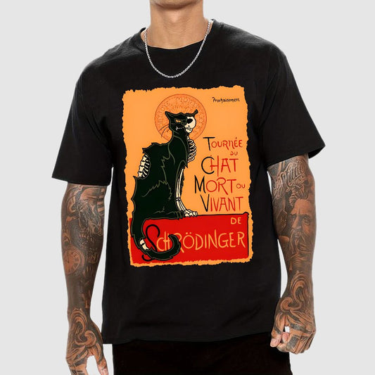 Le chat noir de Schrödinger Geek T-Shirt