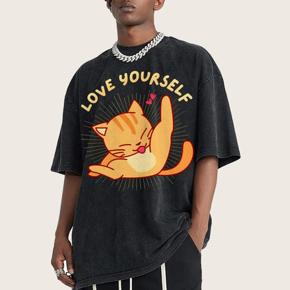 Love YourSelf Vintage Distressed T-shirt