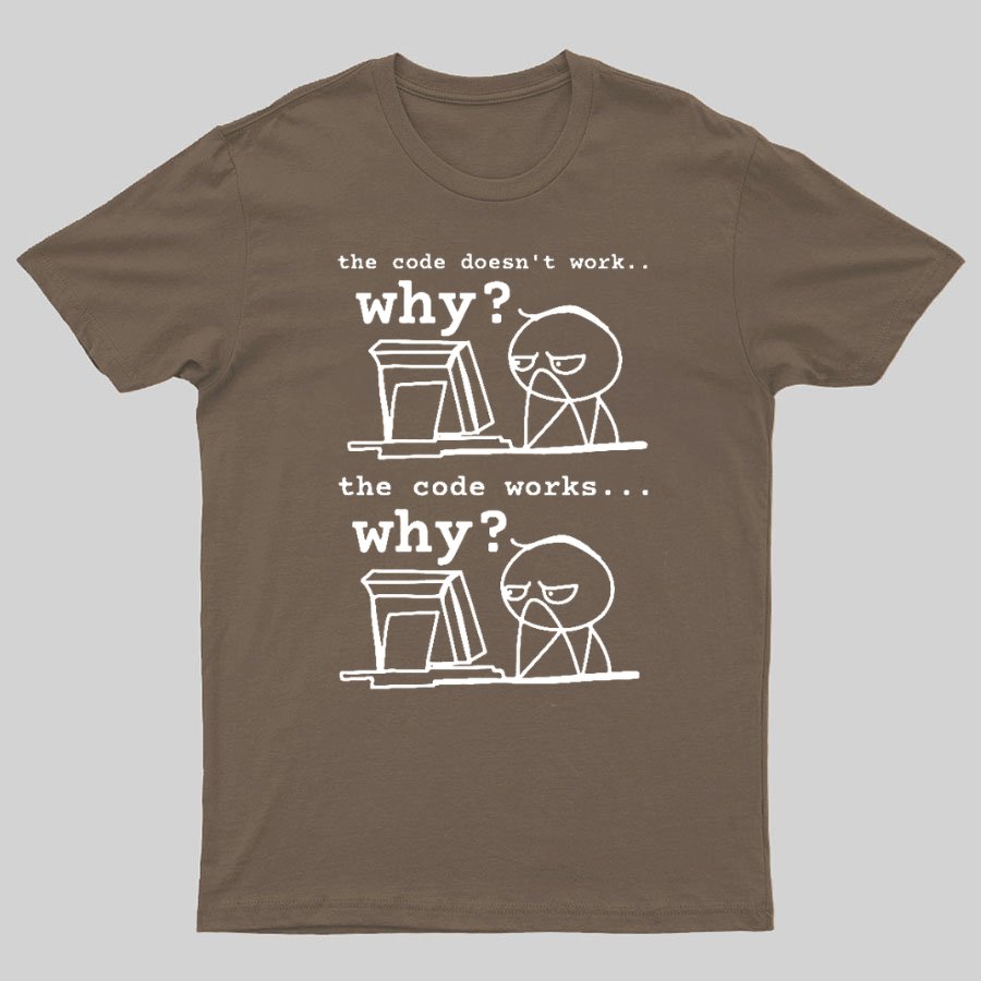 Software Engineer The Code Doesn't Work Why Geeky T-Shirt